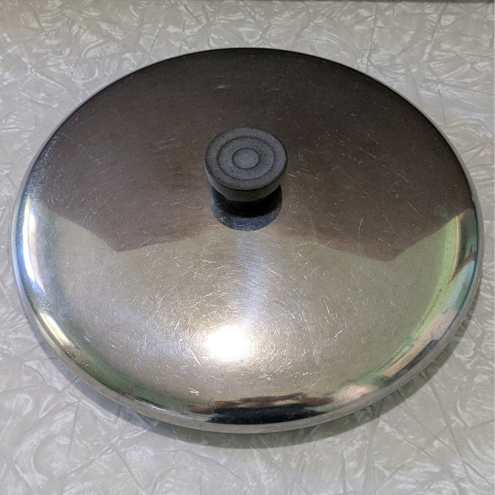 10" Revere Ware Pot Pan Lid Stainless Steel
